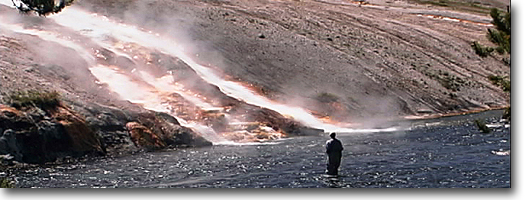 Angler Firehole River -Yellowstone National Park